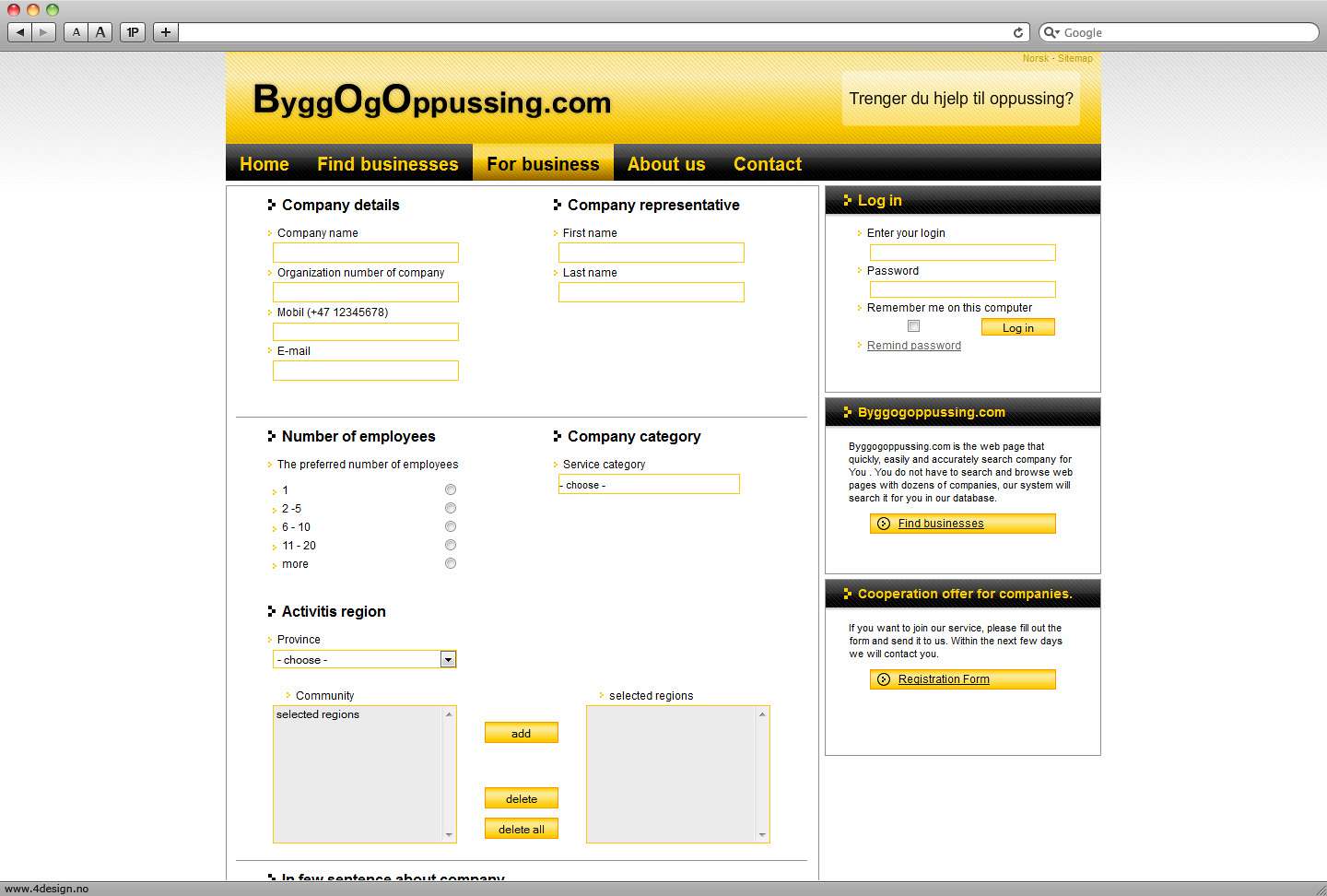 Strona internetowa: Bygg Og Oppussing