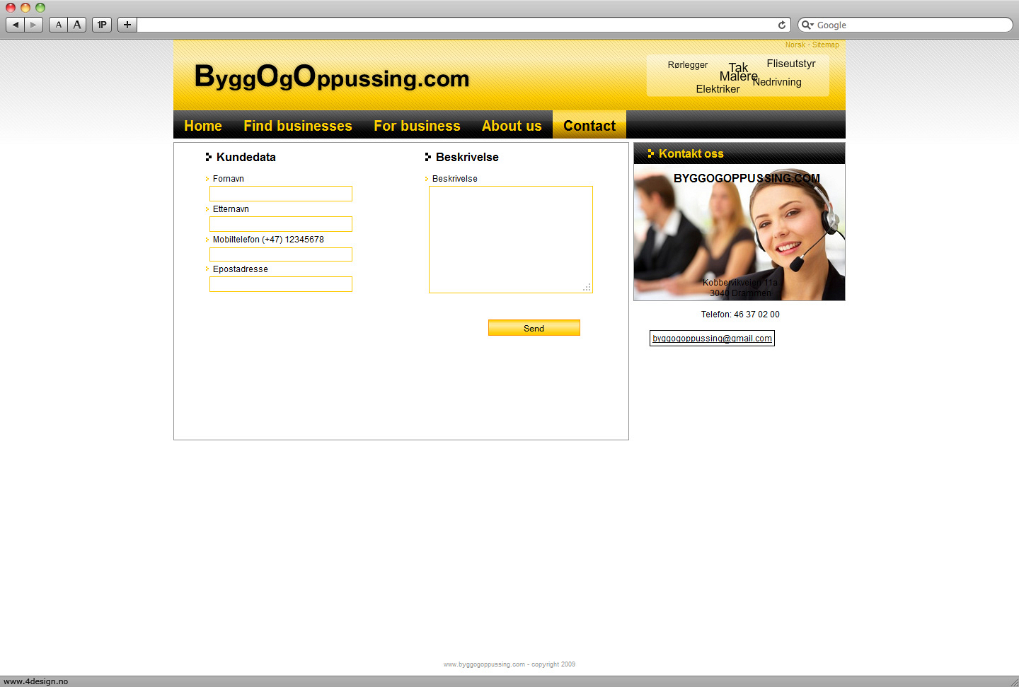 Strona internetowa: Bygg Og Oppussing