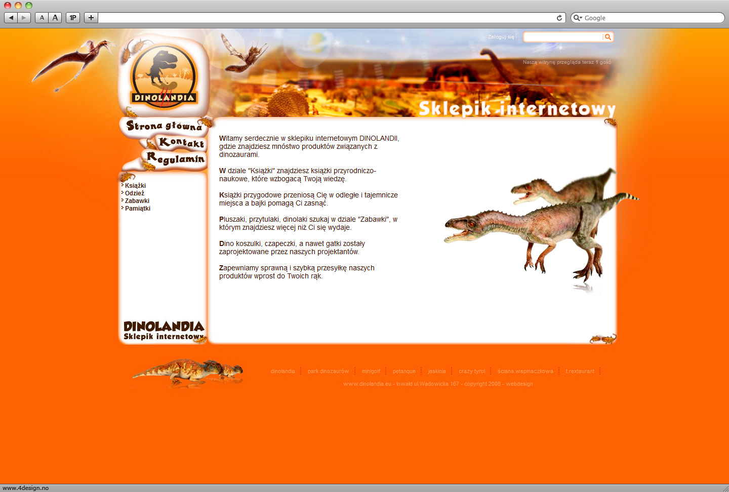 Sklep internetowy: Dinolandia